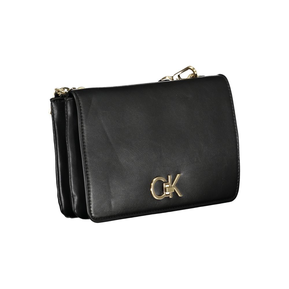 Bolso de mano de poliéster negro de Calvin Klein