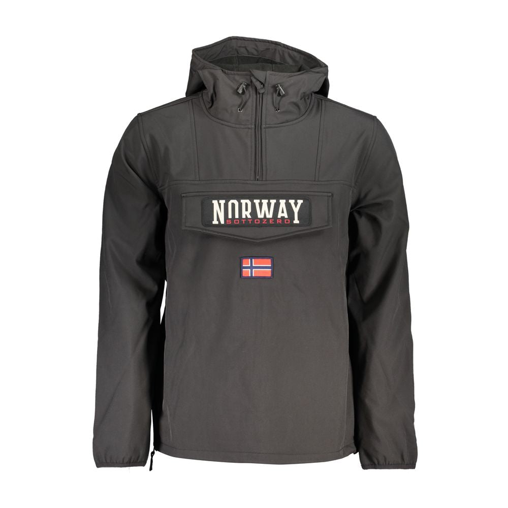 Chaqueta de poliéster negra para hombre de Noruega 1963