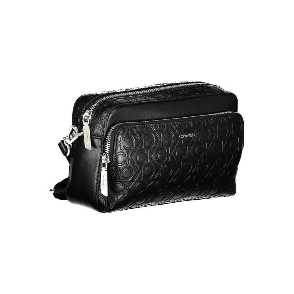 Bolso de mano de poliéster negro de Calvin Klein