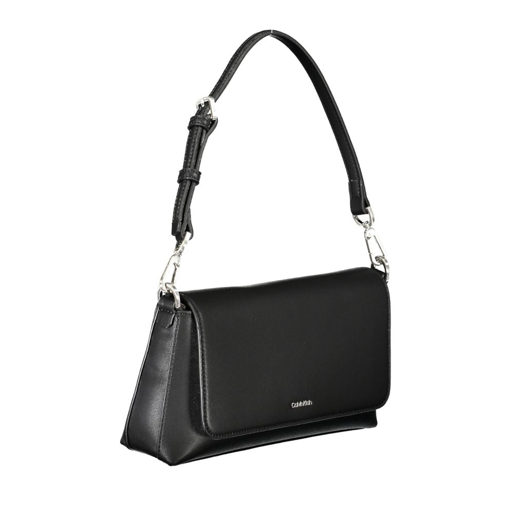 Bolso de mano de poliéster negro de Calvin Klein