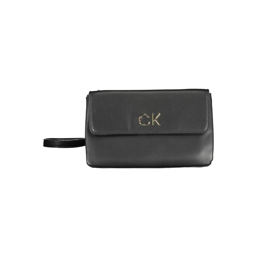 Bolso de mano de poliéster negro de Calvin Klein
