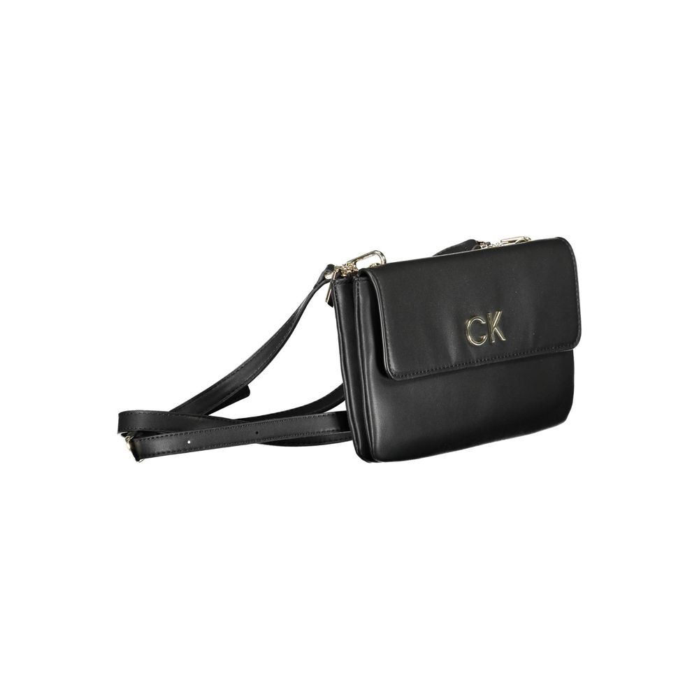 Bolso de mano de poliéster negro de Calvin Klein
