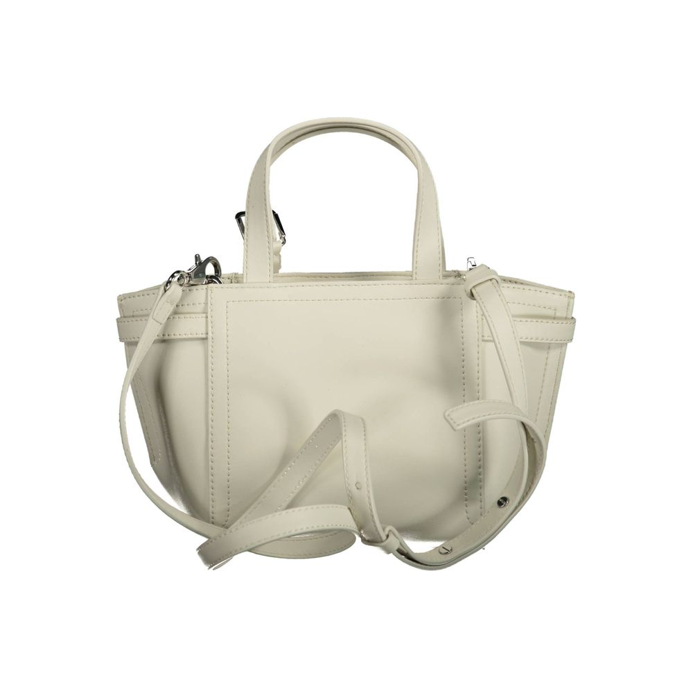 Bolso de mano de poliéster blanco de Calvin Klein