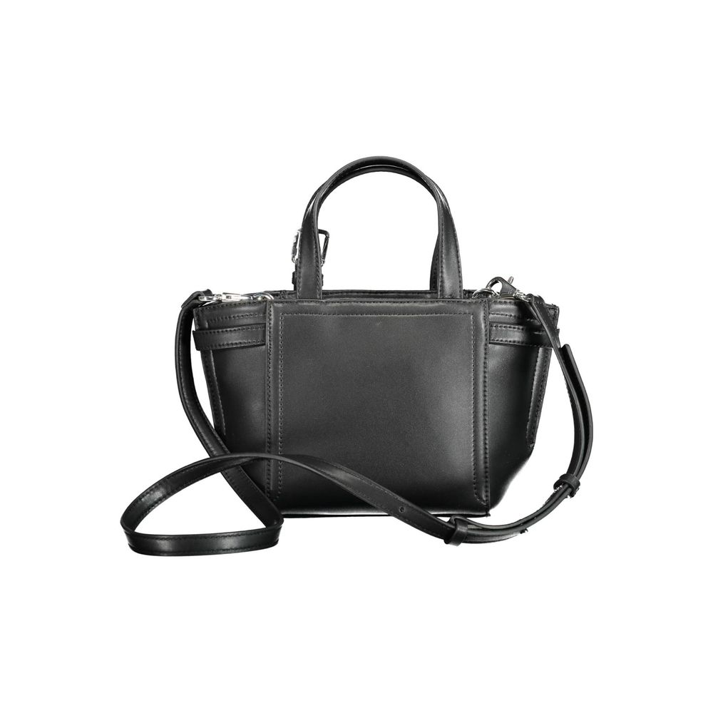 Bolso de mano de poliéster negro de Calvin Klein
