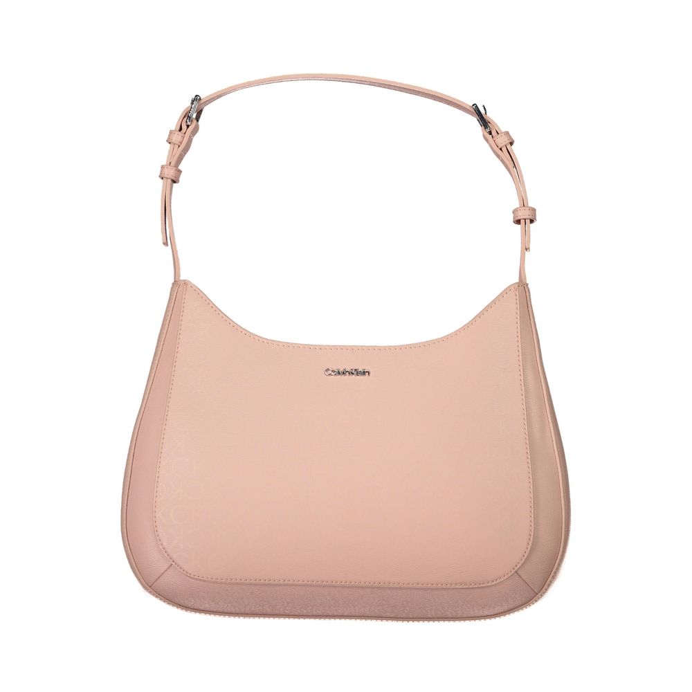 Bolso de mano de poliéster rosa de Calvin Klein