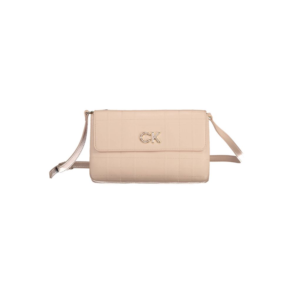 Bolso de mano de poliéster rosa de Calvin Klein