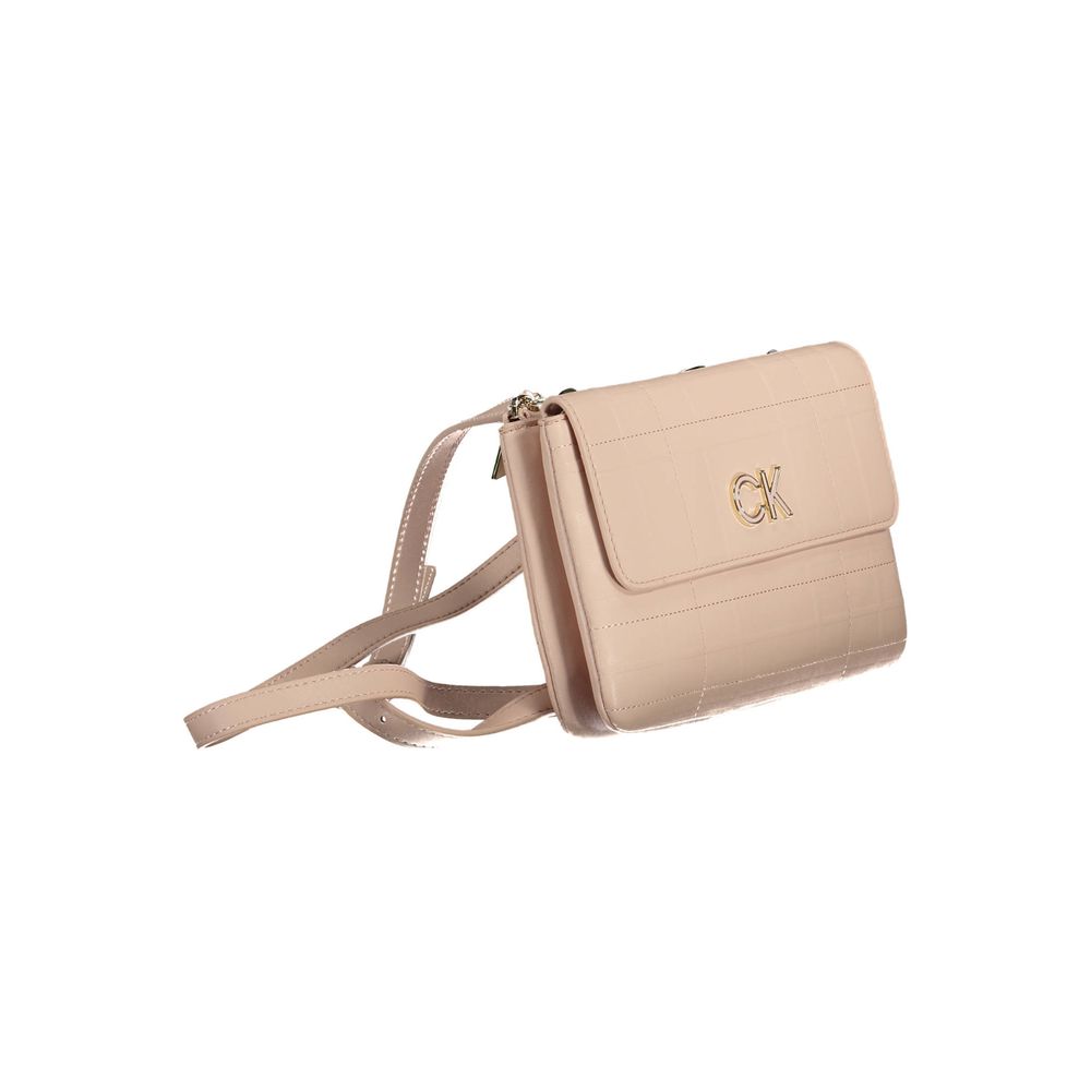 Bolso de mano de poliéster rosa de Calvin Klein