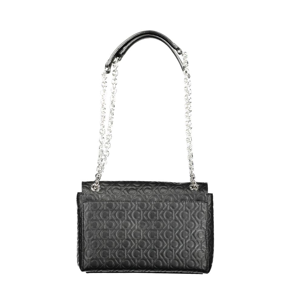 Bolso de mano de poliéster negro de Calvin Klein