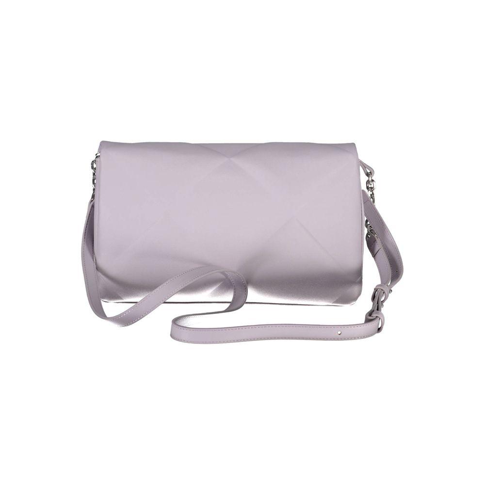 Bolso de mano de poliéster morado de Calvin Klein