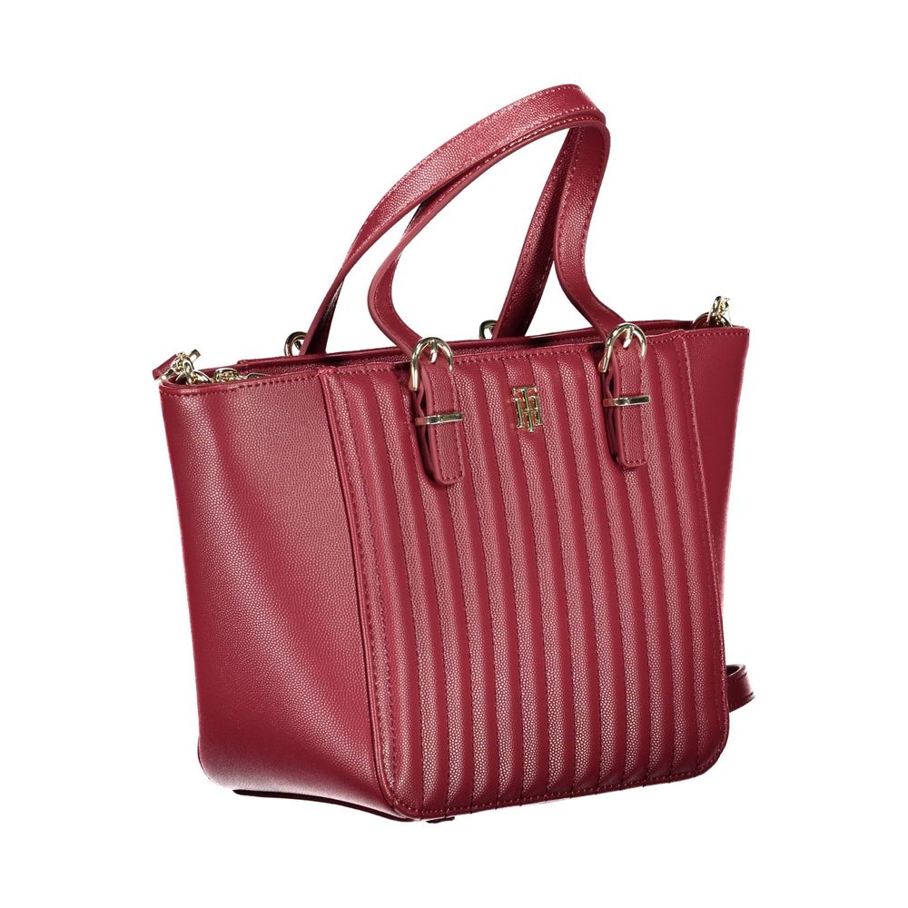 Bolso de polietileno rojo Tommy Hilfiger