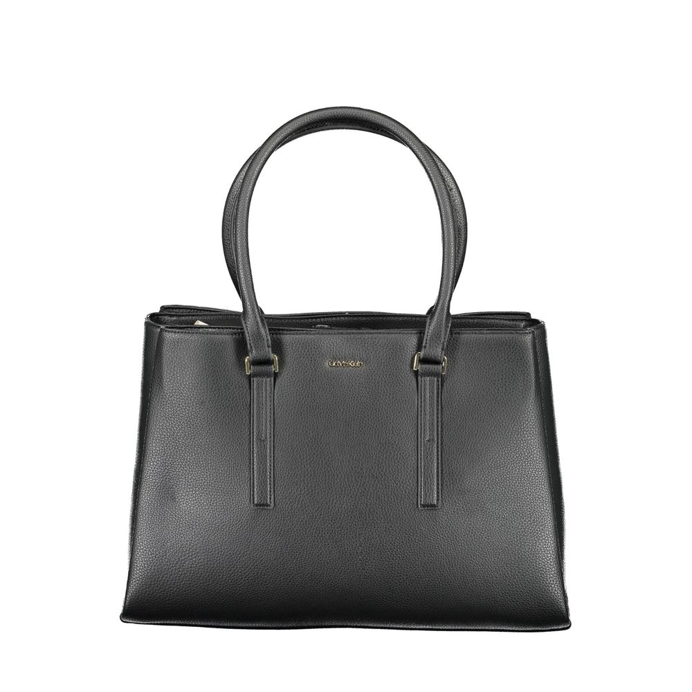 Bolso de mano de poliéster negro de Calvin Klein