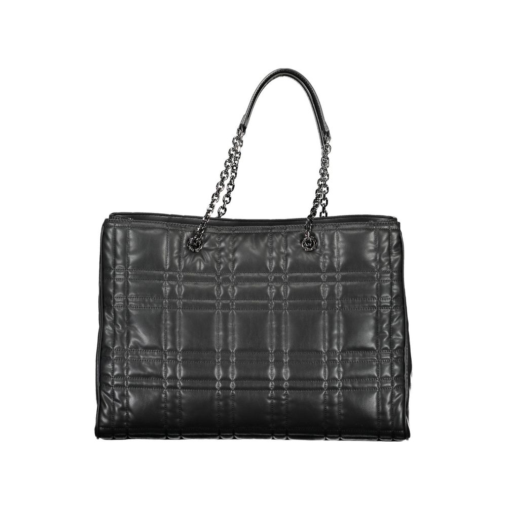 Bolso de mano de poliéster negro de Calvin Klein