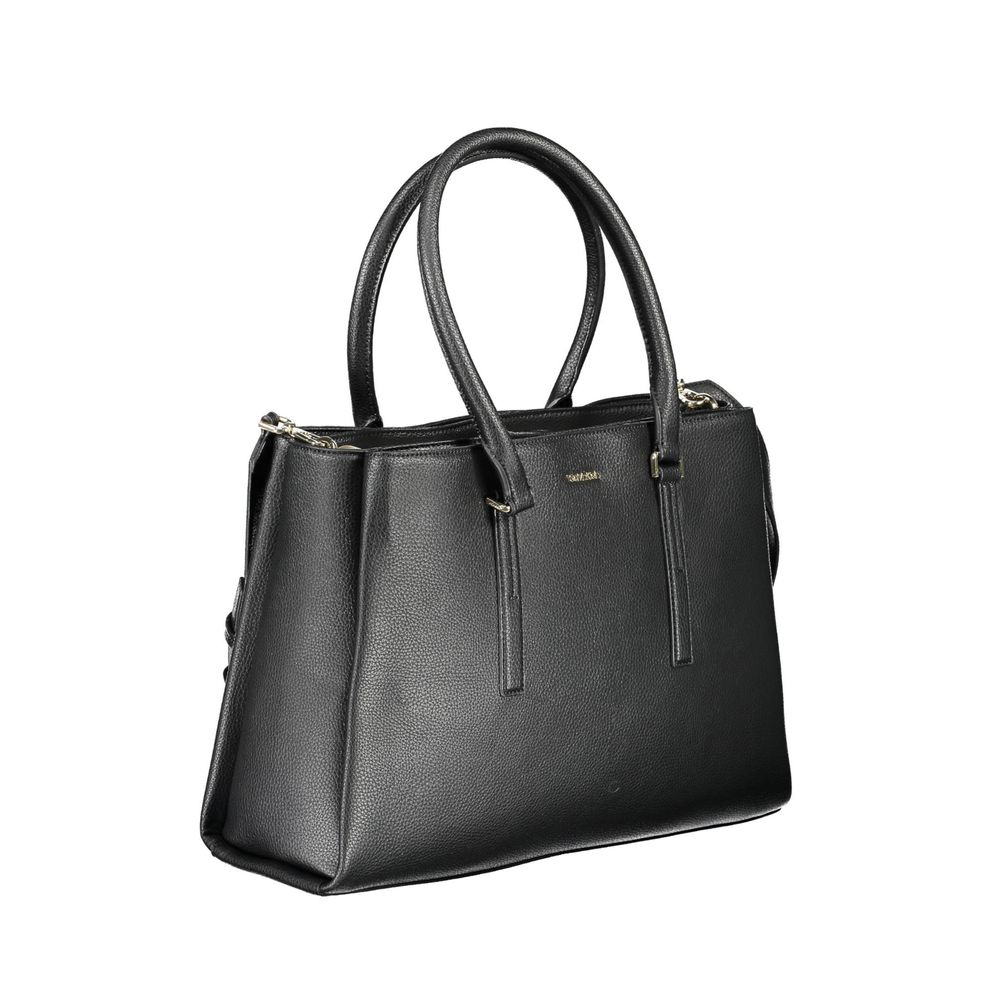 Bolso de mano de poliéster negro de Calvin Klein