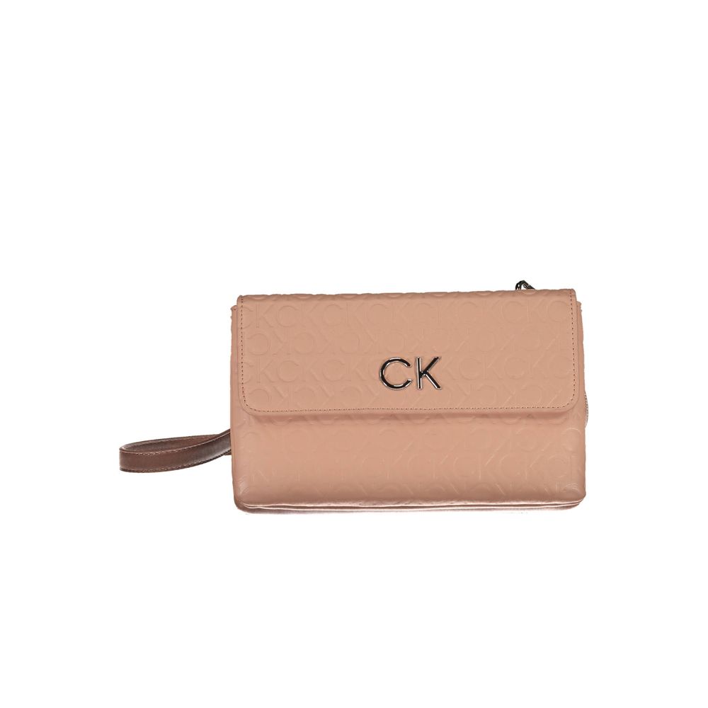 Bolso de mano de poliéster rosa de Calvin Klein