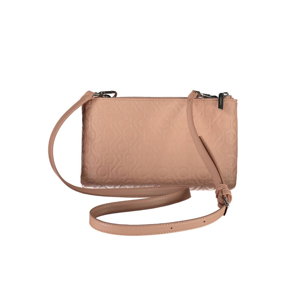 Bolso de mano de poliéster rosa de Calvin Klein