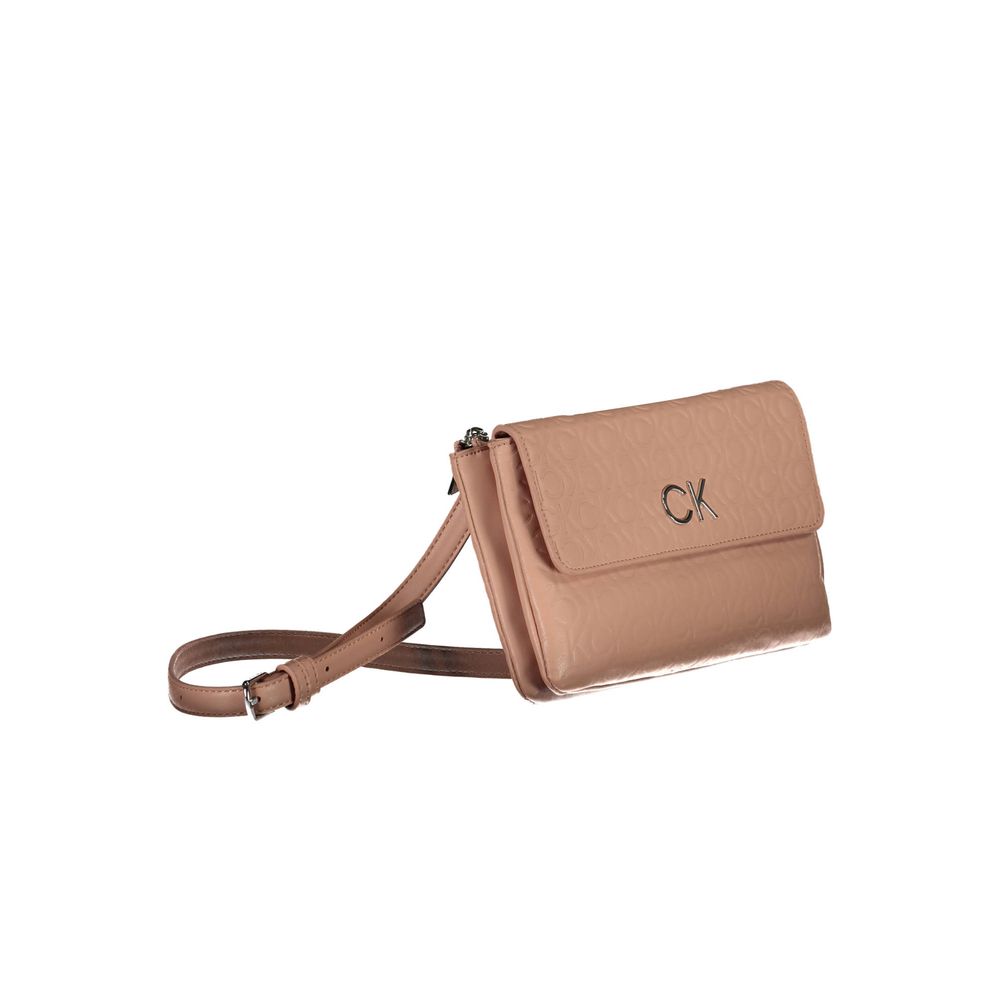 Bolso de mano de poliéster rosa de Calvin Klein