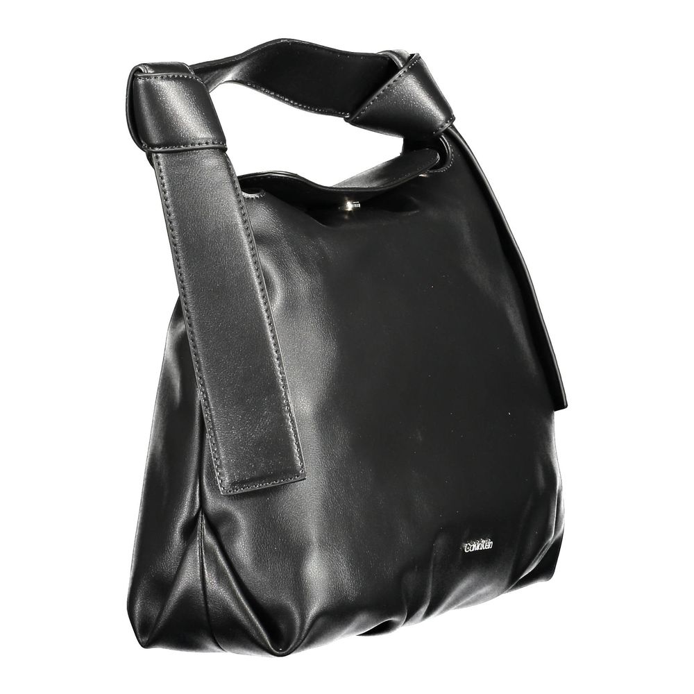 Bolso de mano de poliéster negro de Calvin Klein
