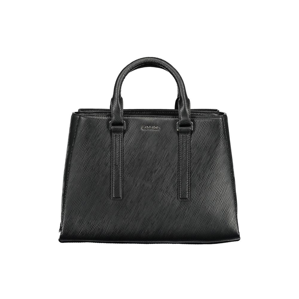 Bolso de mano de poliéster negro de Calvin Klein