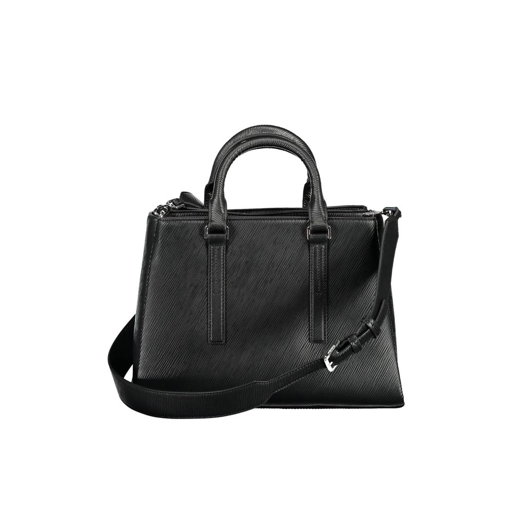 Bolso de mano de poliéster negro de Calvin Klein