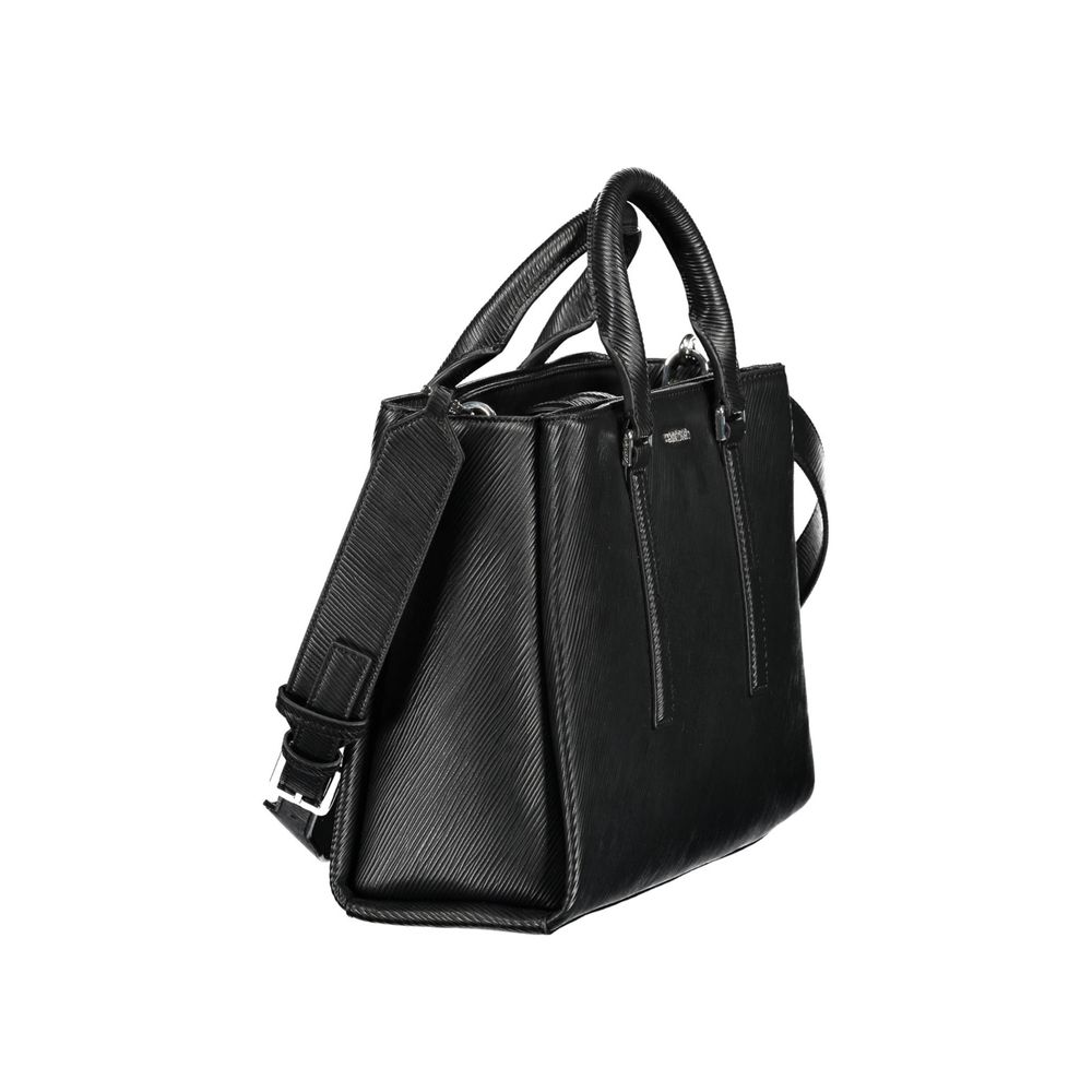 Bolso de mano de poliéster negro de Calvin Klein