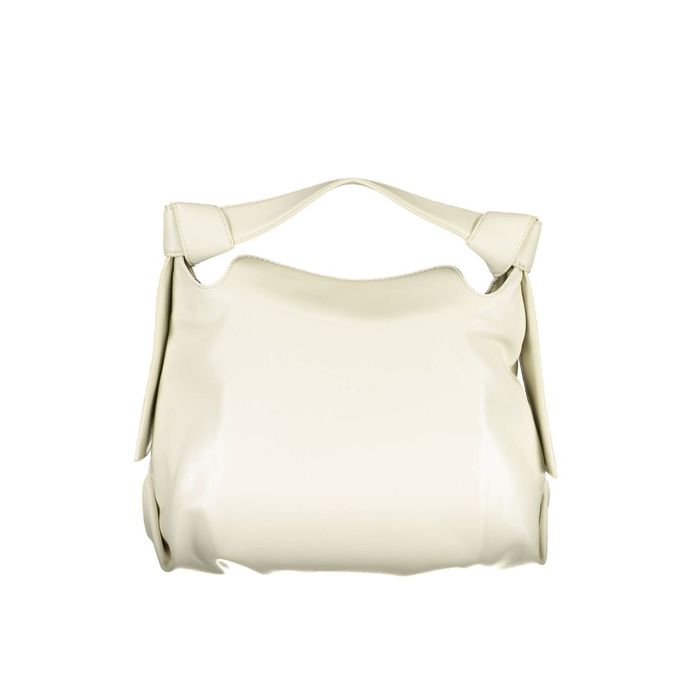 Bolso de mano de poliéster beige de Calvin Klein