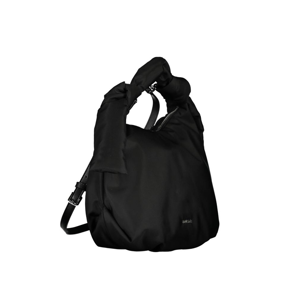 Bolso de mano de poliéster negro de Calvin Klein