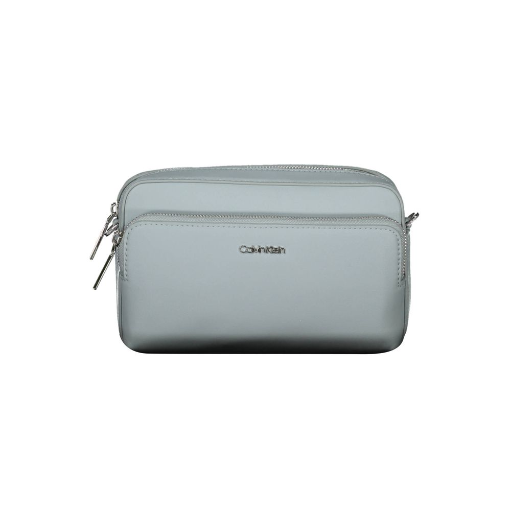Bolso de mano de poliéster azul de Calvin Klein