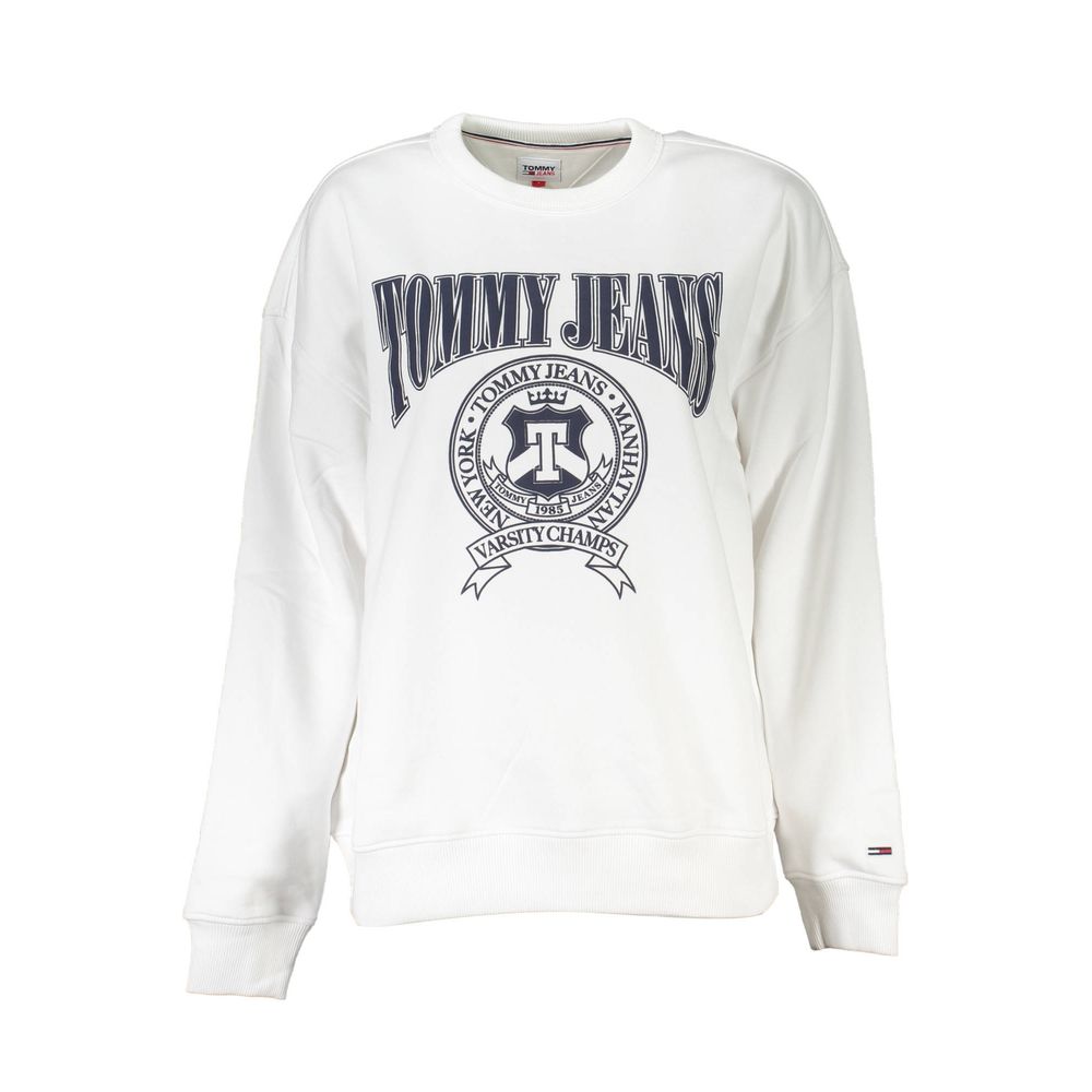 Sudadera de algodón blanca de Tommy Hilfiger