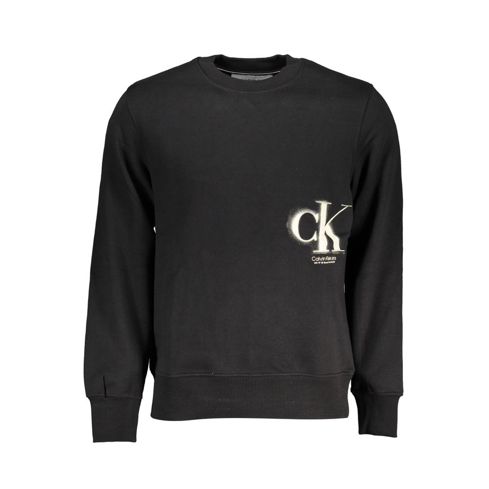 Suéter de algodón negro de Calvin Klein para hombre