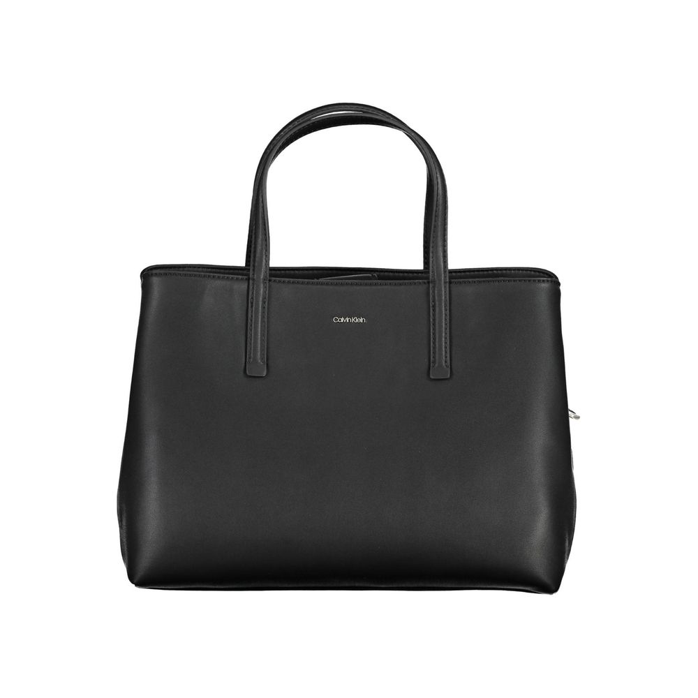 Bolso de mano de poliéster negro de Calvin Klein