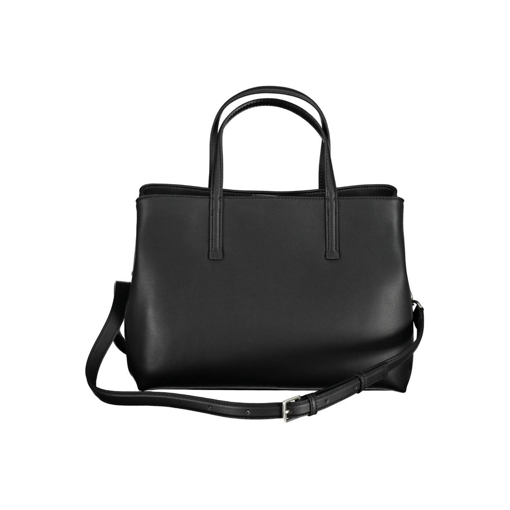 Bolso de mano de poliéster negro de Calvin Klein