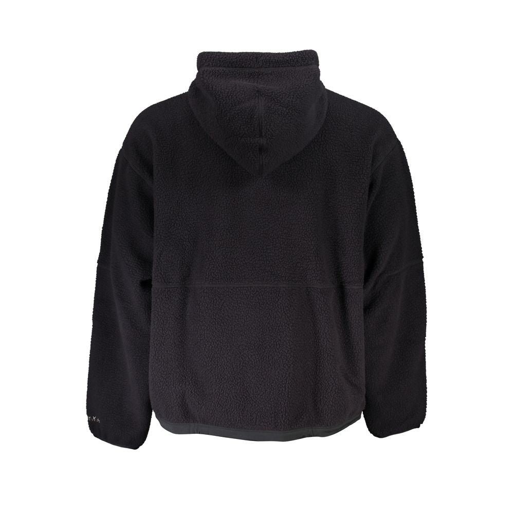 Suéter de poliéster negro con capucha para hombre de Calvin Klein
