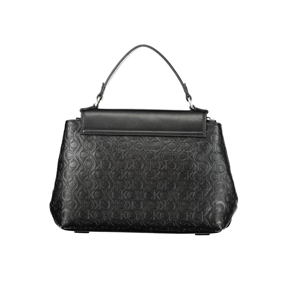 Bolso de mano de poliéster negro de Calvin Klein
