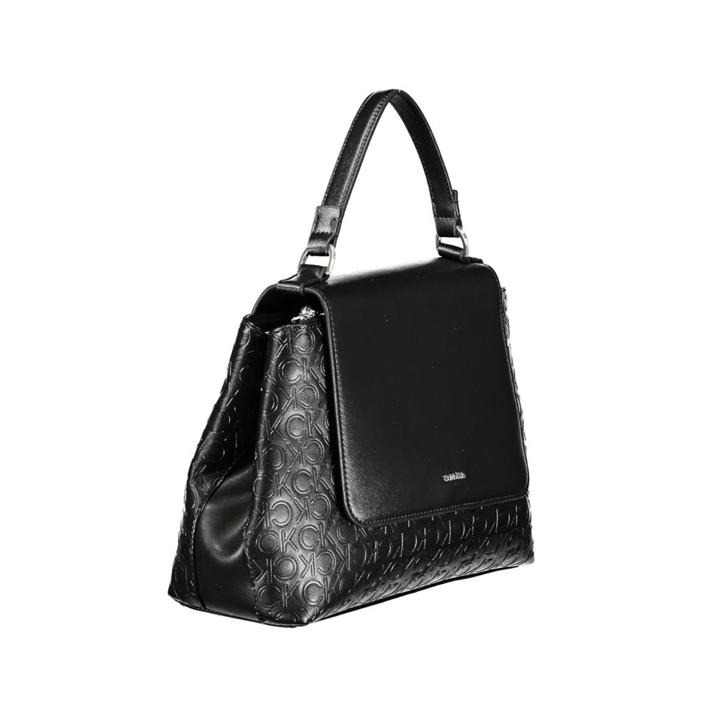 Bolso de mano de poliéster negro de Calvin Klein