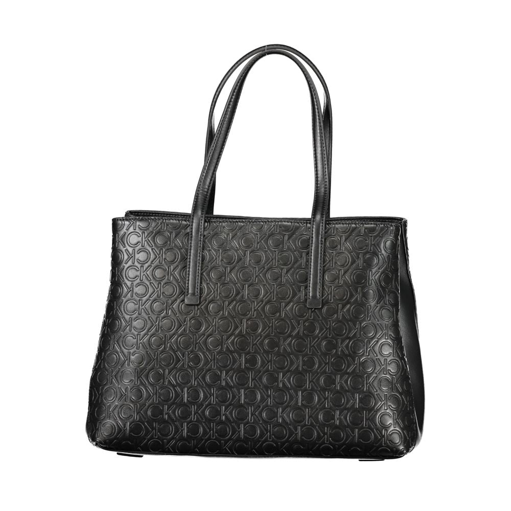 Bolso de mano de poliéster negro de Calvin Klein