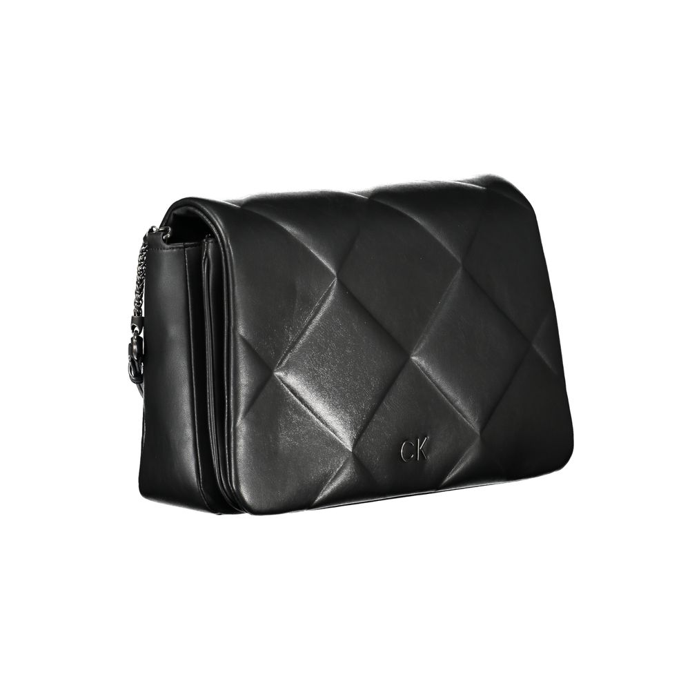 Bolso de mano de poliéster negro de Calvin Klein