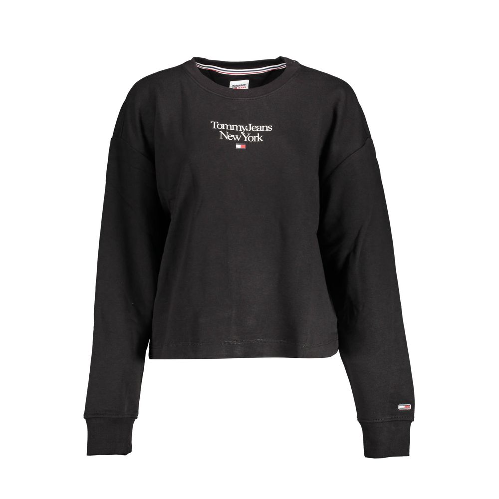 Suéter Tommy Hilfiger de algodón negro para mujer