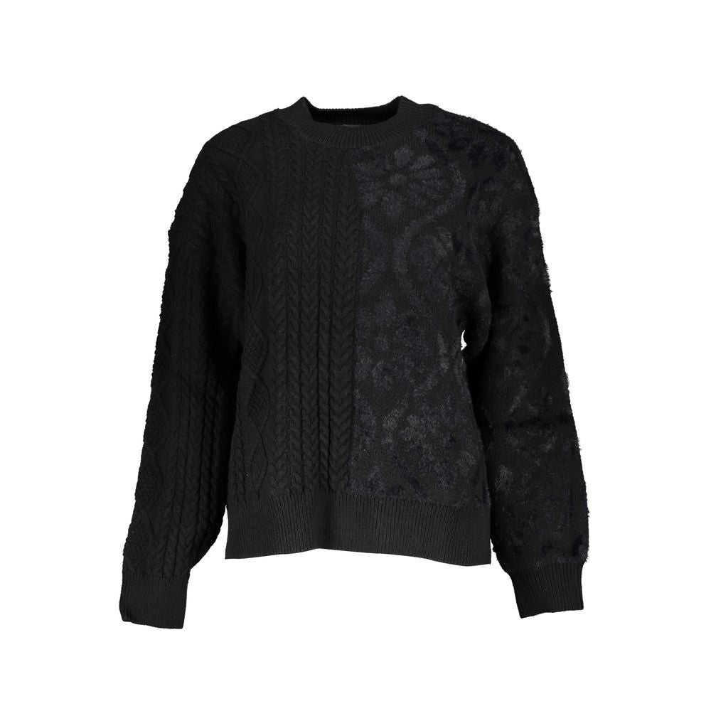 Suéter de algodón negro Desigual