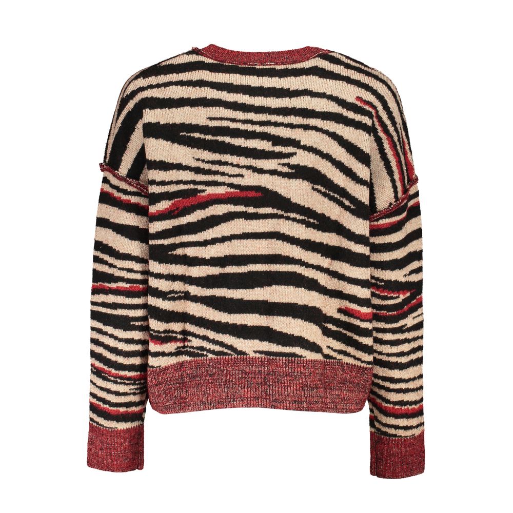 Suéter de tela roja Desigual