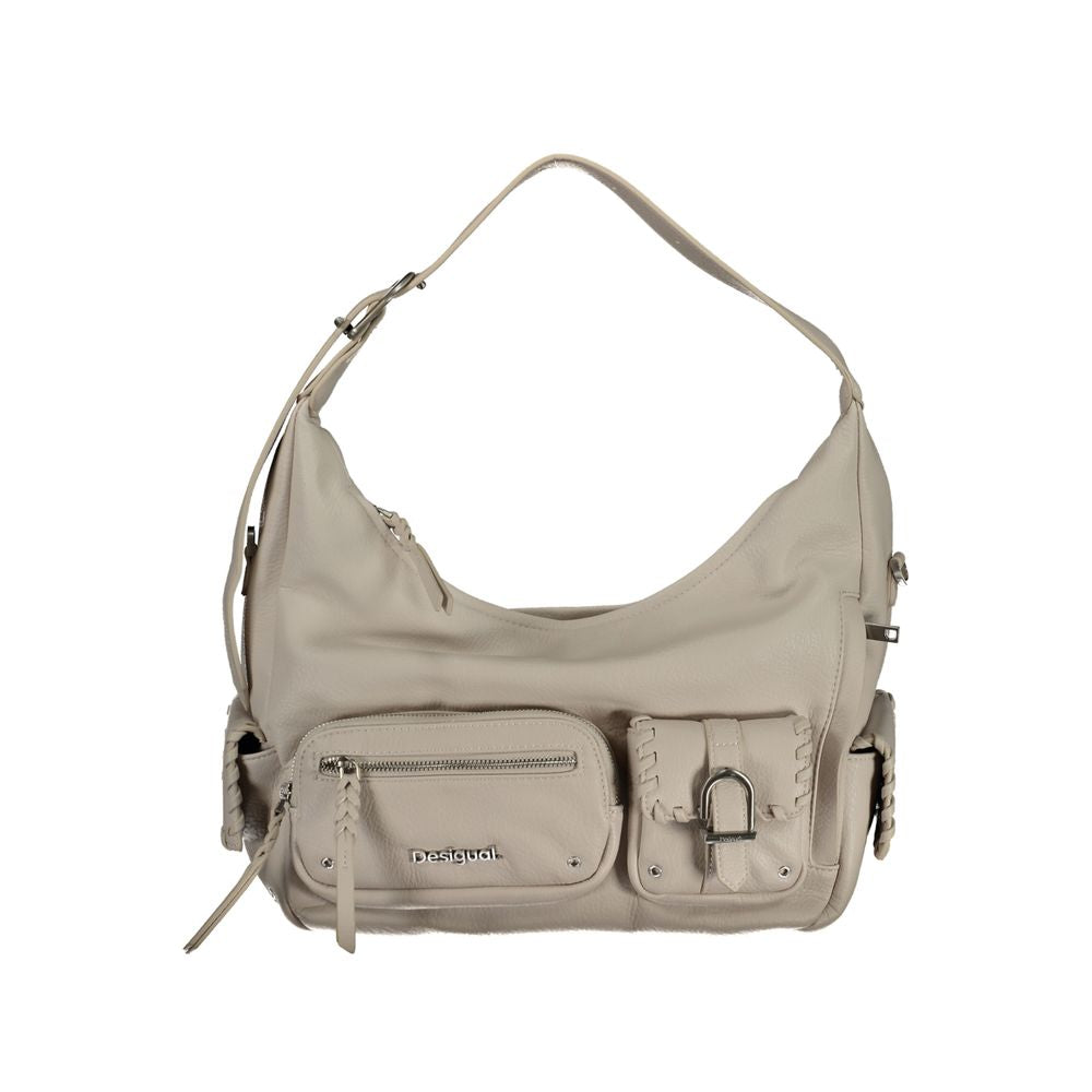 Bolso de polietileno blanco Desigual