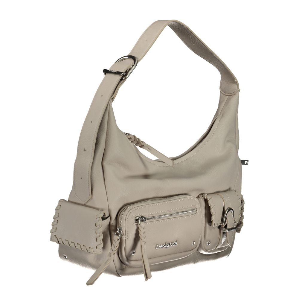 Bolso de polietileno blanco Desigual