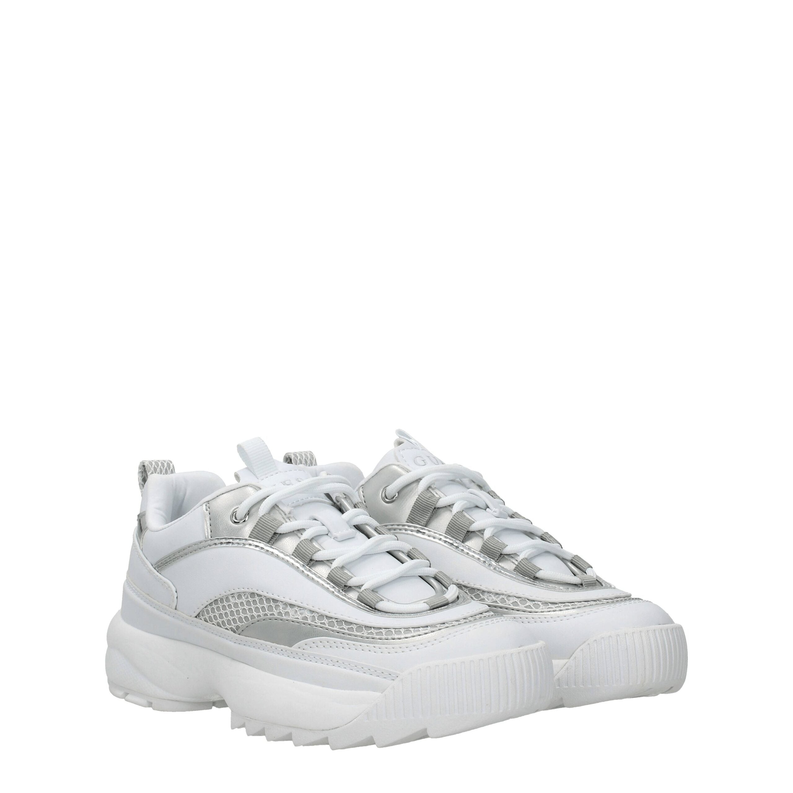 Guess White Polyethylene Chunky Sneakers