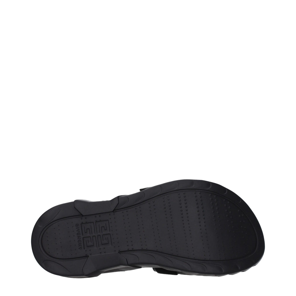 Givenchy Black Fabric Slippers