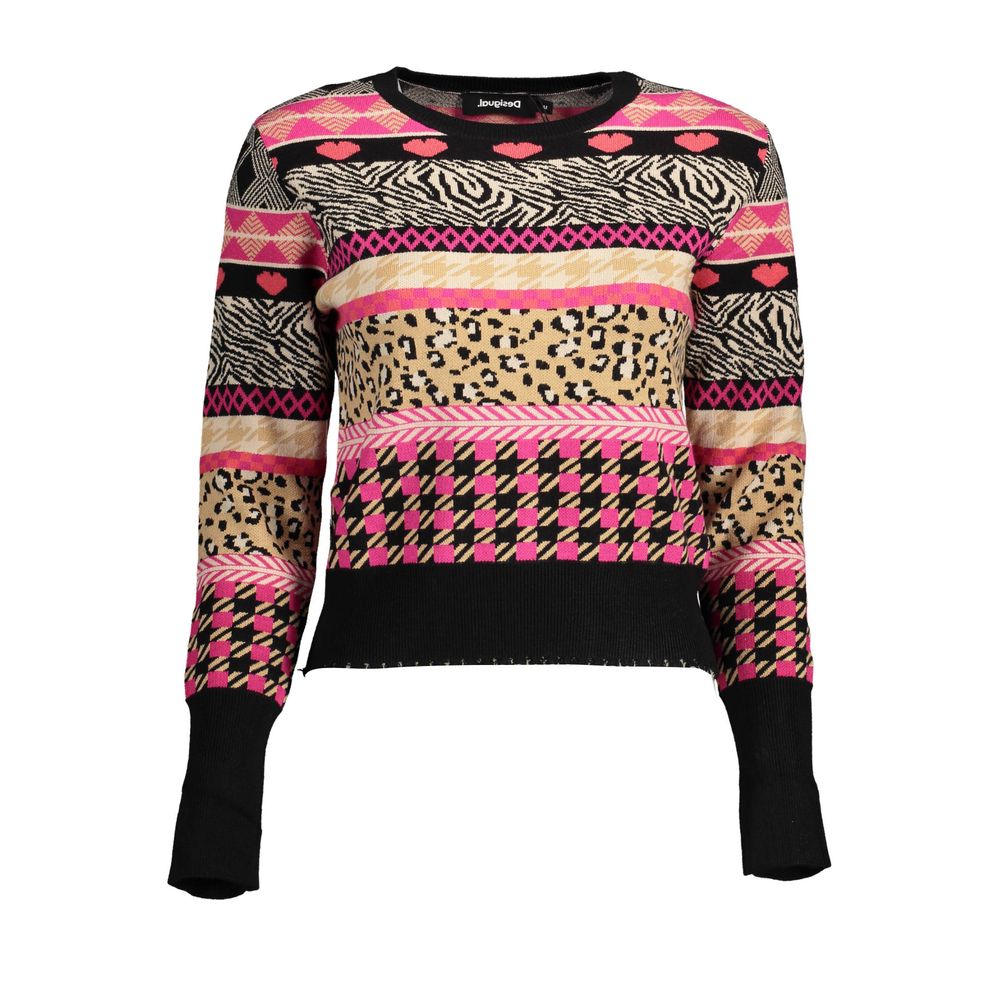 Suéter negro de poliéster Desigual