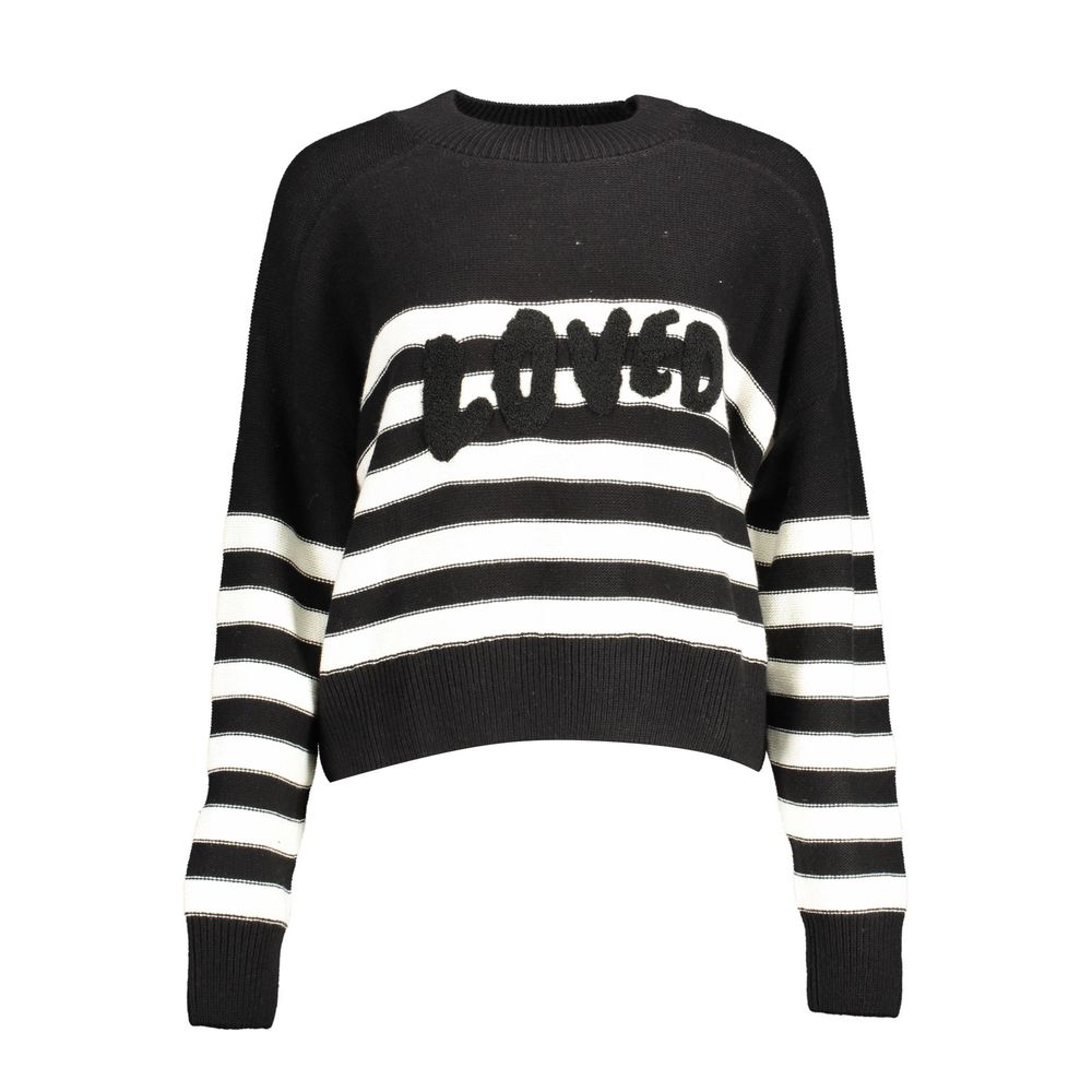 Suéter de algodón negro Desigual