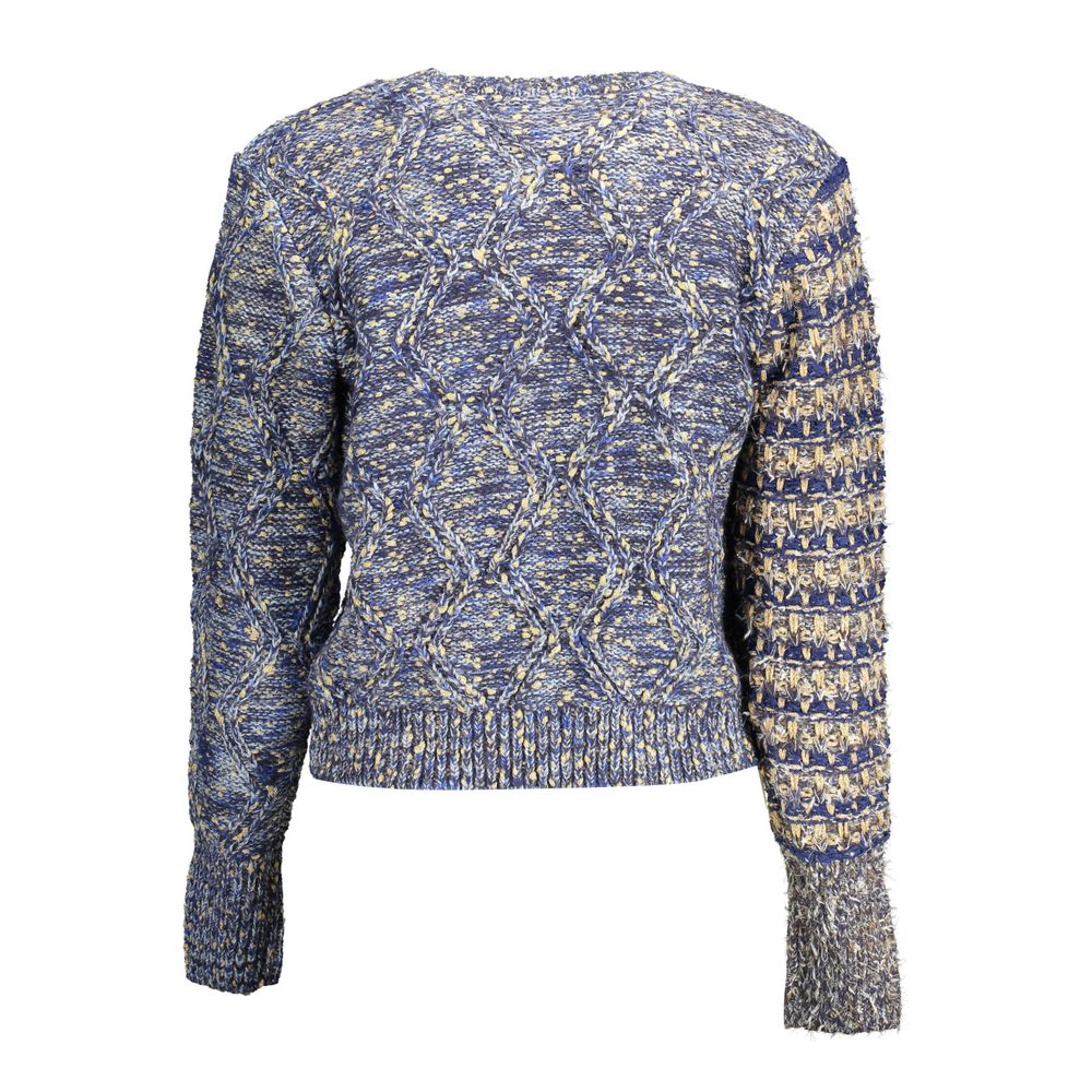 Suéter azul de poliéster Desigual