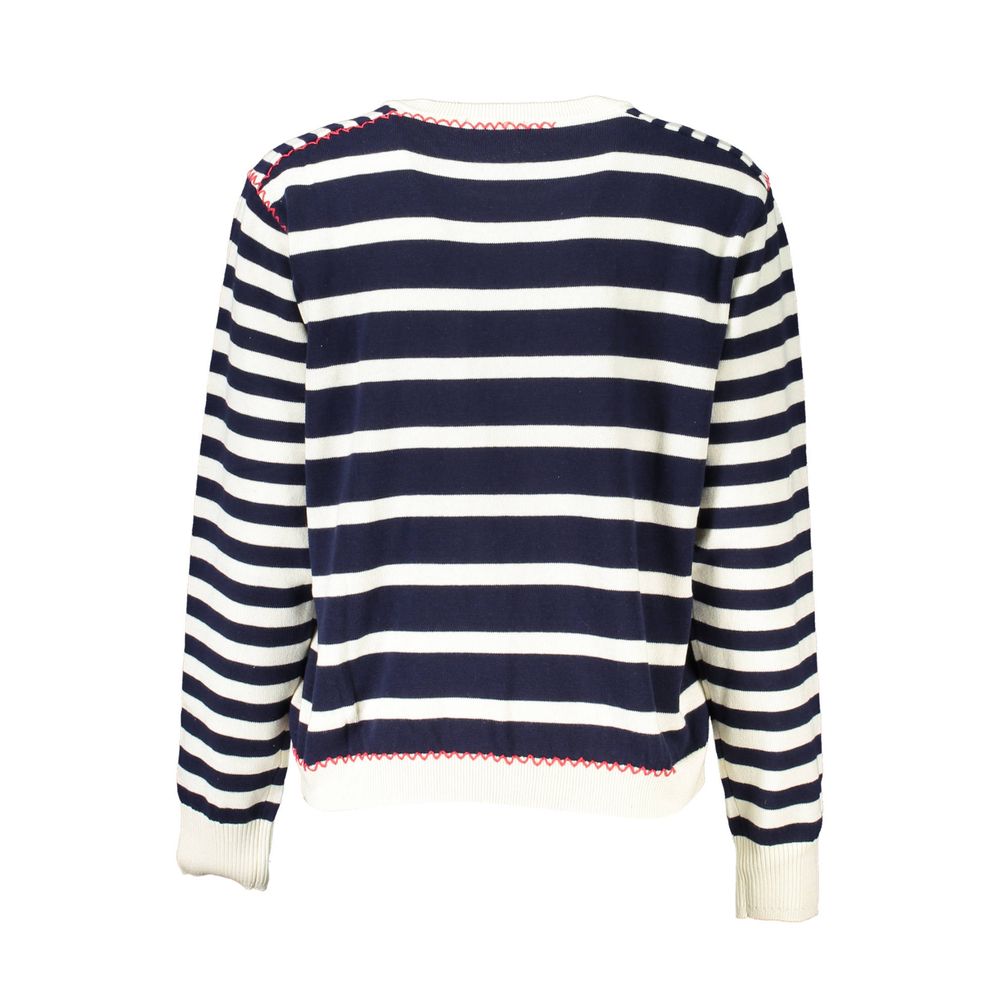 Suéter de algodón azul Desigual