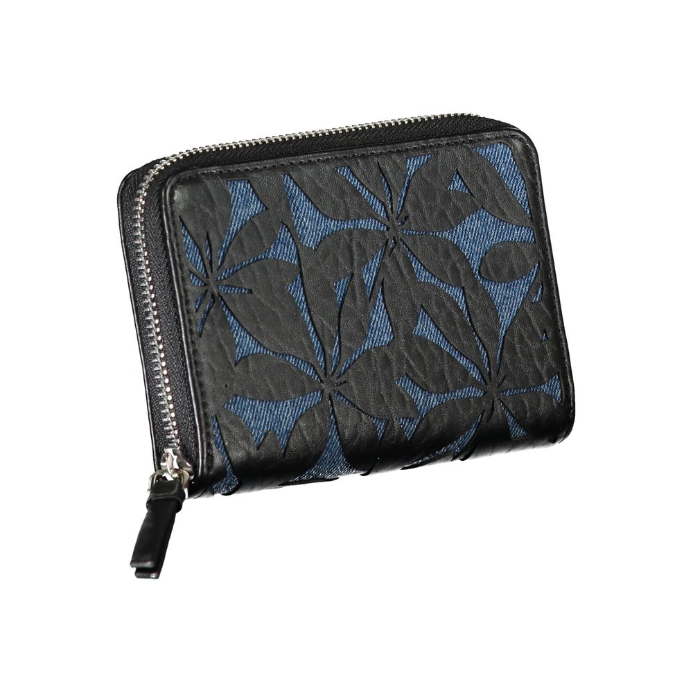 Cartera de polietileno negra Desigual