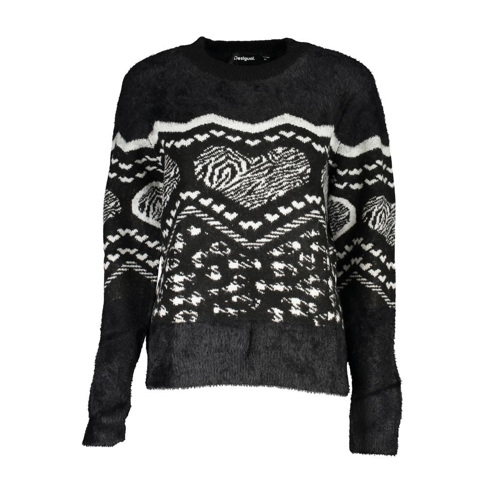 Suéter negro de poliéster Desigual