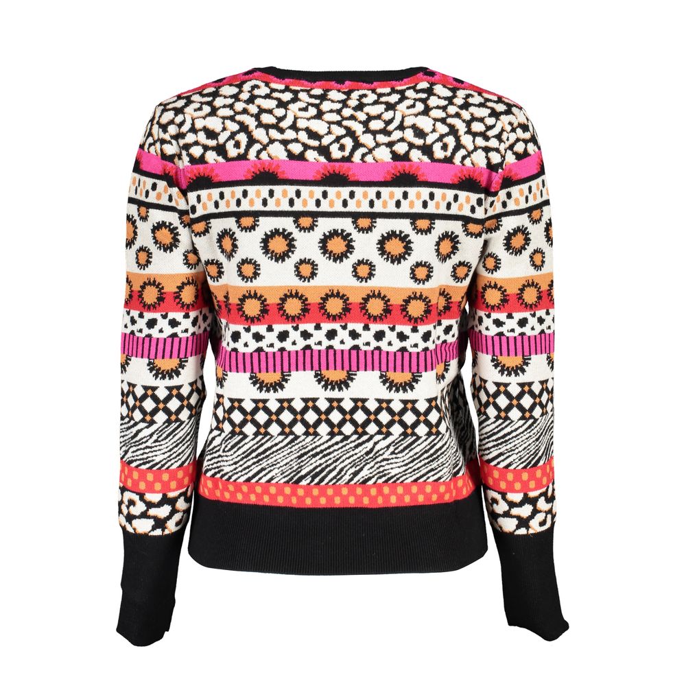 Suéter de poliéster rosa Desigual